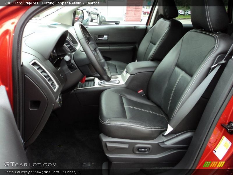 Blazing Copper Metallic / Charcoal 2008 Ford Edge SEL