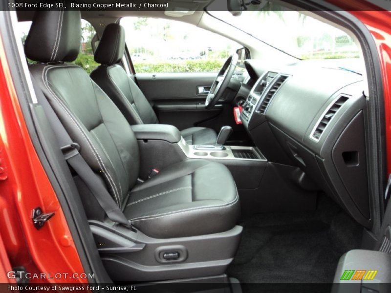 Blazing Copper Metallic / Charcoal 2008 Ford Edge SEL