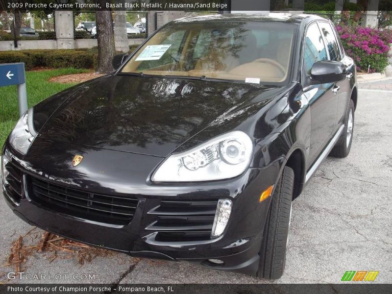 Basalt Black Metallic / Havanna/Sand Beige 2009 Porsche Cayenne Tiptronic