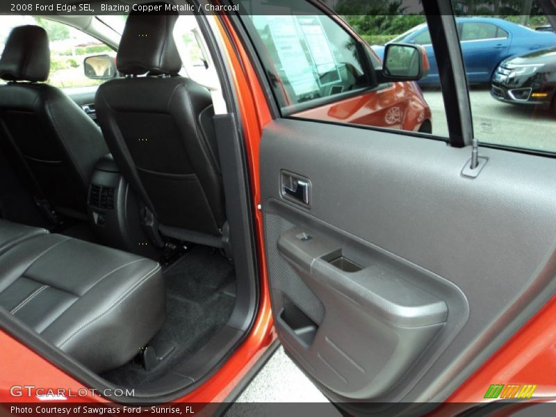 Blazing Copper Metallic / Charcoal 2008 Ford Edge SEL