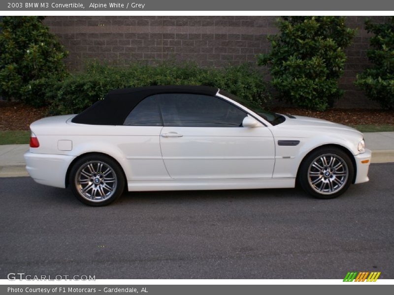 Alpine White / Grey 2003 BMW M3 Convertible