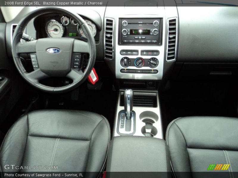 Blazing Copper Metallic / Charcoal 2008 Ford Edge SEL