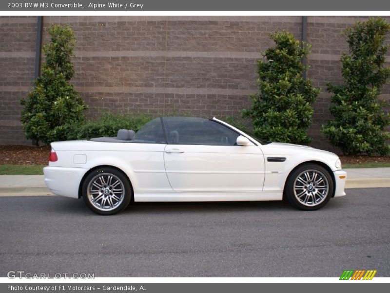 Alpine White / Grey 2003 BMW M3 Convertible