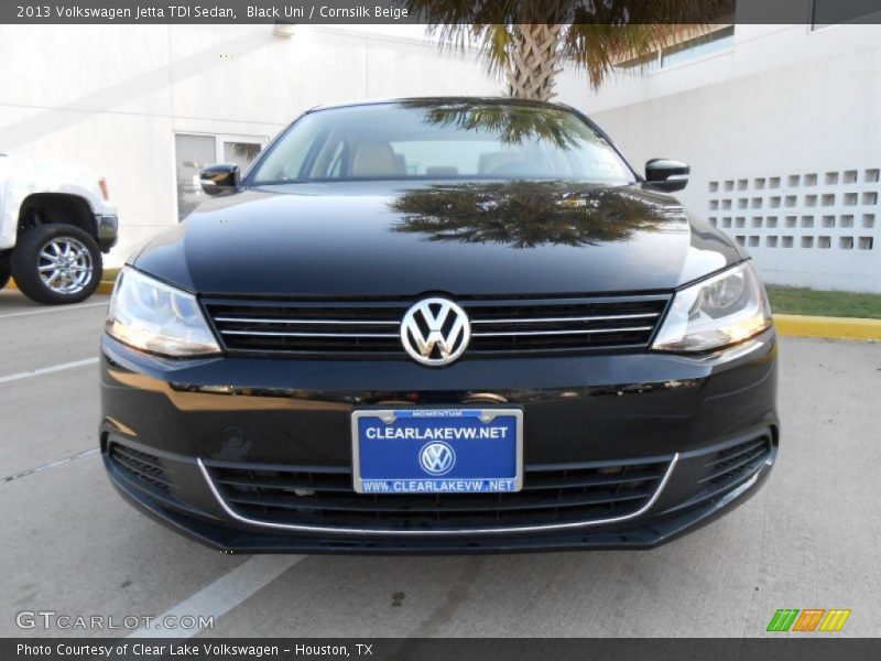 Black Uni / Cornsilk Beige 2013 Volkswagen Jetta TDI Sedan