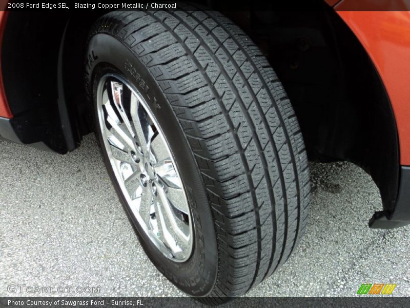 Blazing Copper Metallic / Charcoal 2008 Ford Edge SEL
