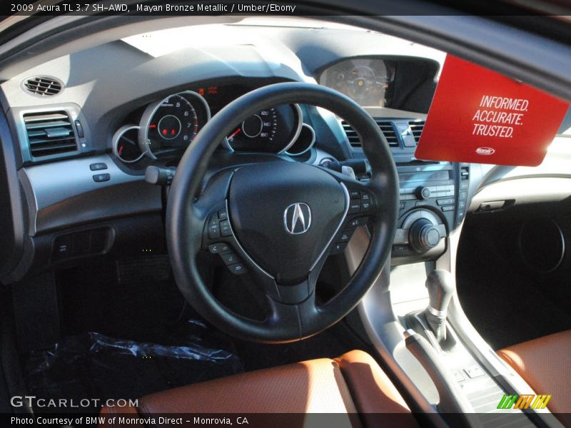Mayan Bronze Metallic / Umber/Ebony 2009 Acura TL 3.7 SH-AWD