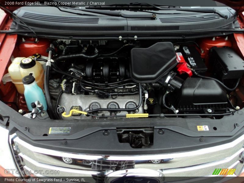 Blazing Copper Metallic / Charcoal 2008 Ford Edge SEL