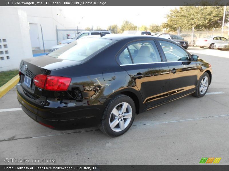 Black Uni / Cornsilk Beige 2013 Volkswagen Jetta TDI Sedan