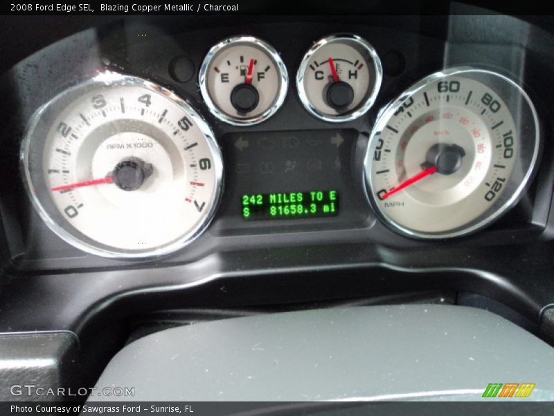 Blazing Copper Metallic / Charcoal 2008 Ford Edge SEL