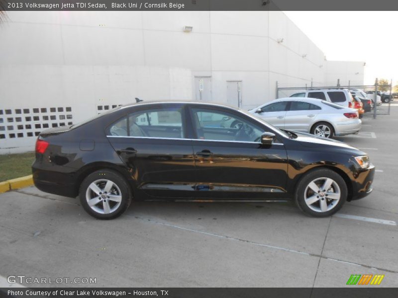 Black Uni / Cornsilk Beige 2013 Volkswagen Jetta TDI Sedan