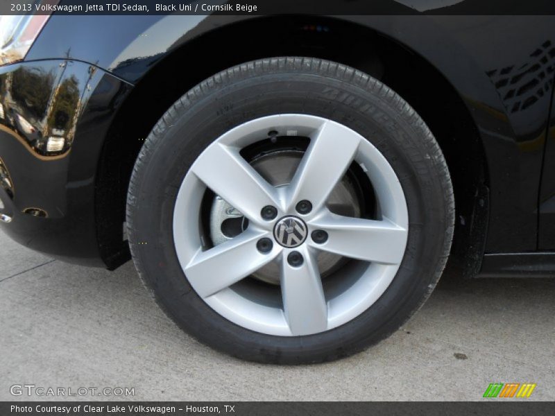 Black Uni / Cornsilk Beige 2013 Volkswagen Jetta TDI Sedan