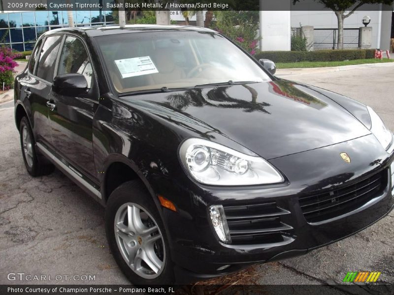 Basalt Black Metallic / Havanna/Sand Beige 2009 Porsche Cayenne Tiptronic