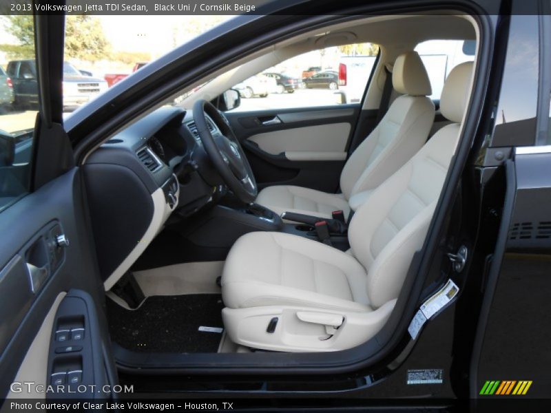 Black Uni / Cornsilk Beige 2013 Volkswagen Jetta TDI Sedan