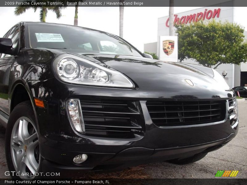 Basalt Black Metallic / Havanna/Sand Beige 2009 Porsche Cayenne Tiptronic