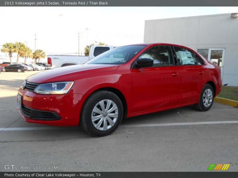 Tornado Red / Titan Black 2013 Volkswagen Jetta S Sedan