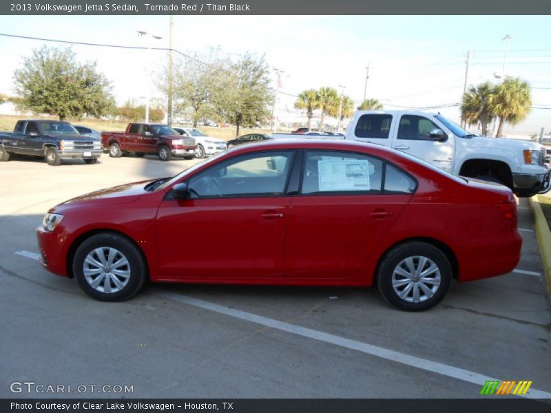 Tornado Red / Titan Black 2013 Volkswagen Jetta S Sedan