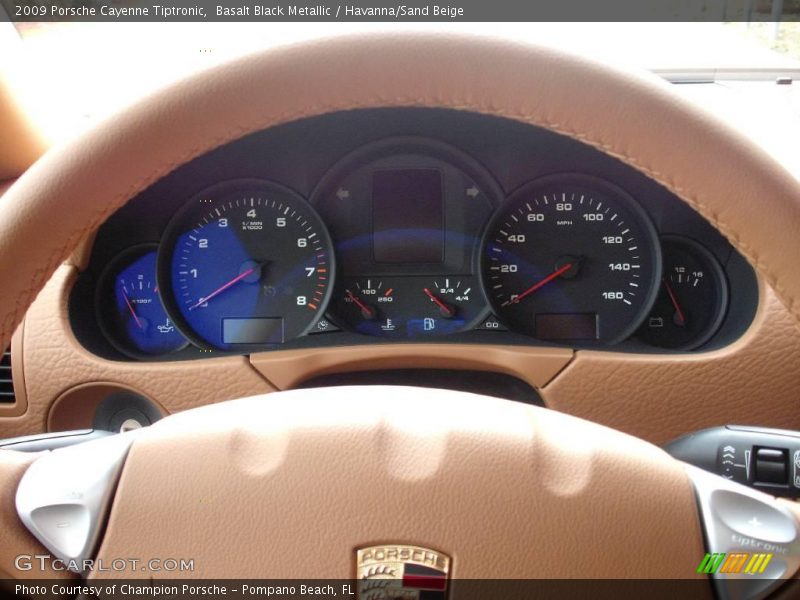 Basalt Black Metallic / Havanna/Sand Beige 2009 Porsche Cayenne Tiptronic