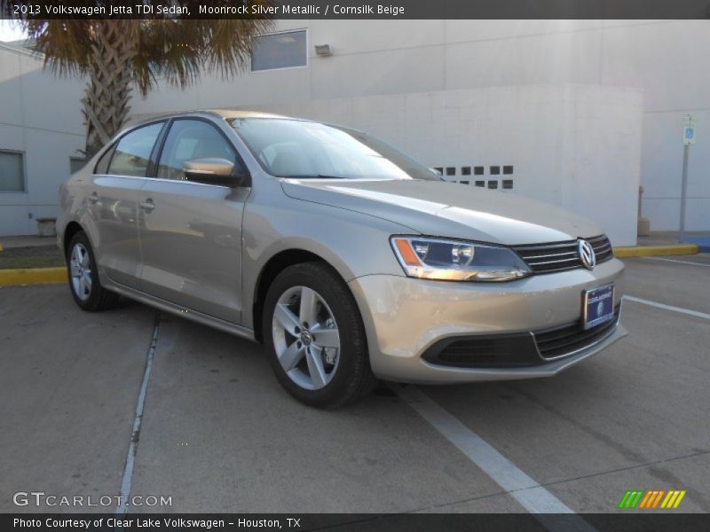 Moonrock Silver Metallic / Cornsilk Beige 2013 Volkswagen Jetta TDI Sedan