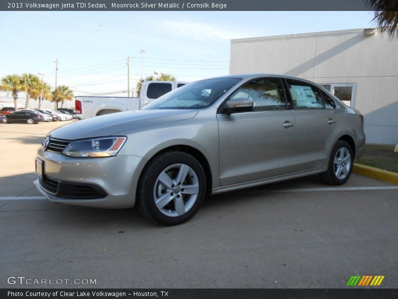 Moonrock Silver Metallic / Cornsilk Beige 2013 Volkswagen Jetta TDI Sedan