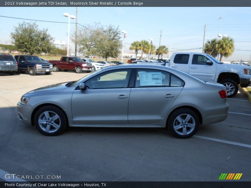 Moonrock Silver Metallic / Cornsilk Beige 2013 Volkswagen Jetta TDI Sedan