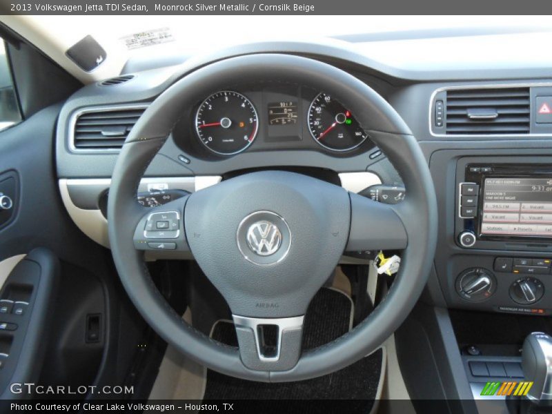 Moonrock Silver Metallic / Cornsilk Beige 2013 Volkswagen Jetta TDI Sedan