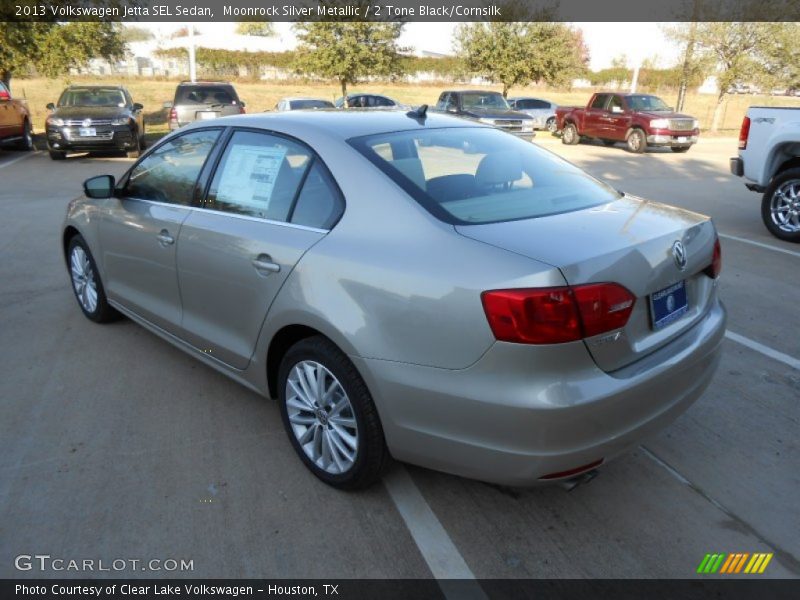 Moonrock Silver Metallic / 2 Tone Black/Cornsilk 2013 Volkswagen Jetta SEL Sedan