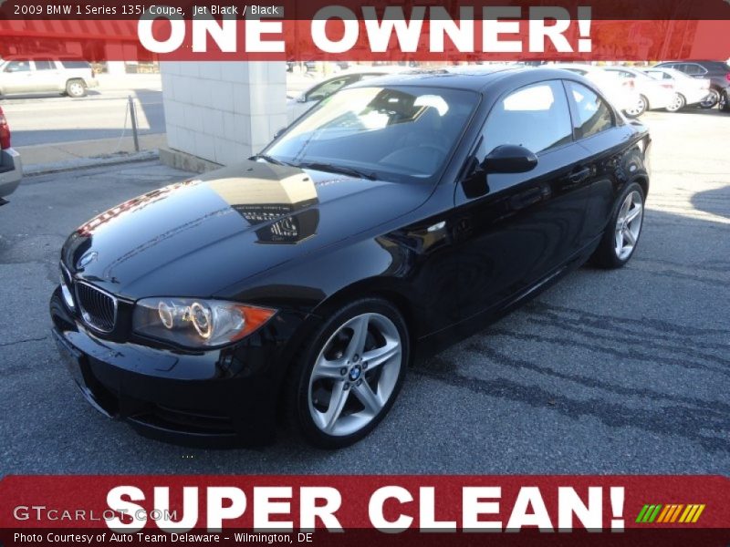 Jet Black / Black 2009 BMW 1 Series 135i Coupe