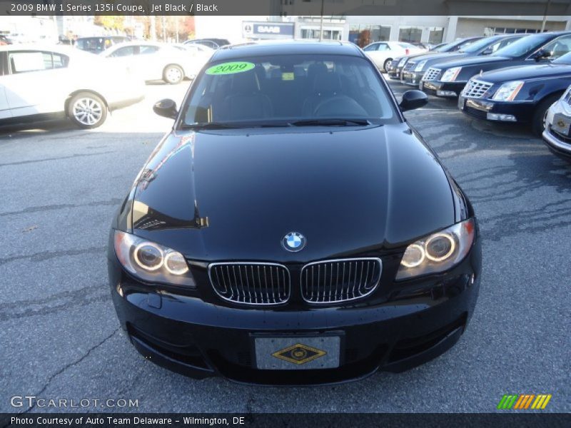 Jet Black / Black 2009 BMW 1 Series 135i Coupe