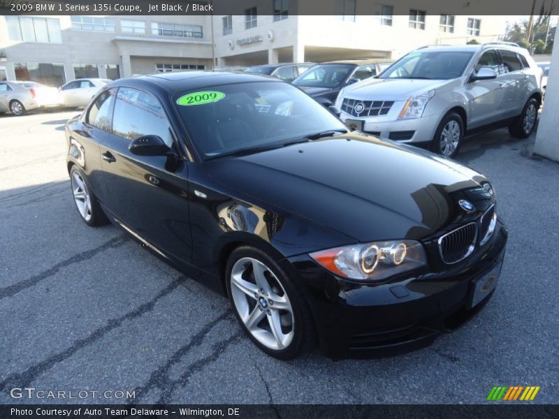 Jet Black / Black 2009 BMW 1 Series 135i Coupe