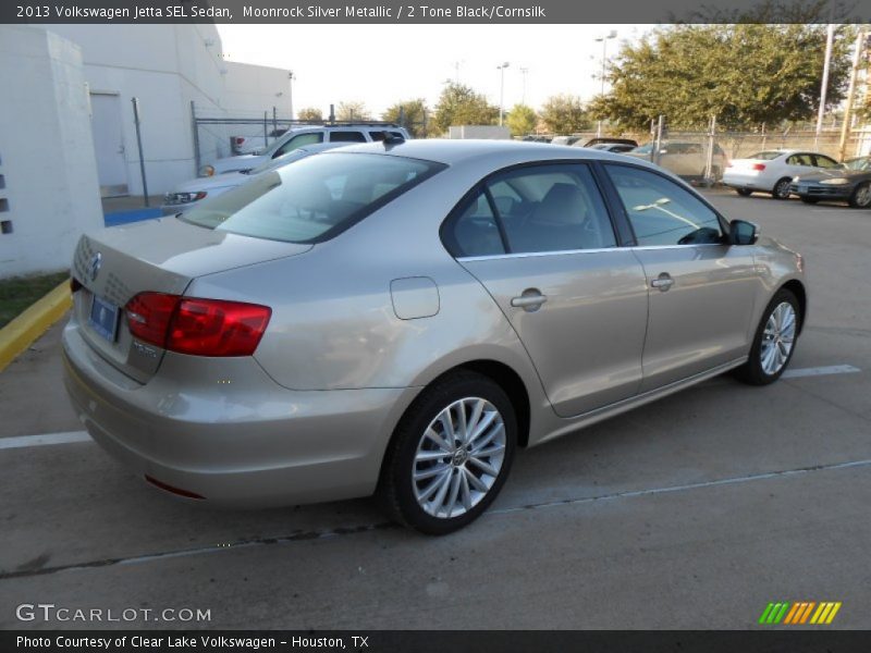 Moonrock Silver Metallic / 2 Tone Black/Cornsilk 2013 Volkswagen Jetta SEL Sedan