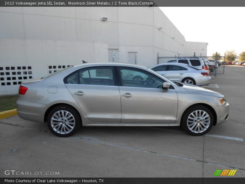 Moonrock Silver Metallic / 2 Tone Black/Cornsilk 2013 Volkswagen Jetta SEL Sedan