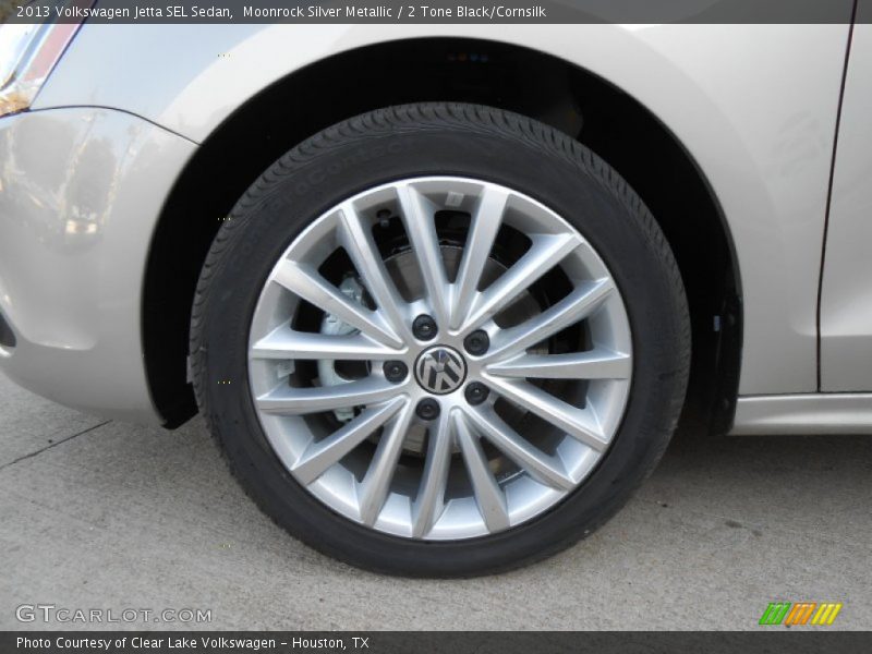 Moonrock Silver Metallic / 2 Tone Black/Cornsilk 2013 Volkswagen Jetta SEL Sedan