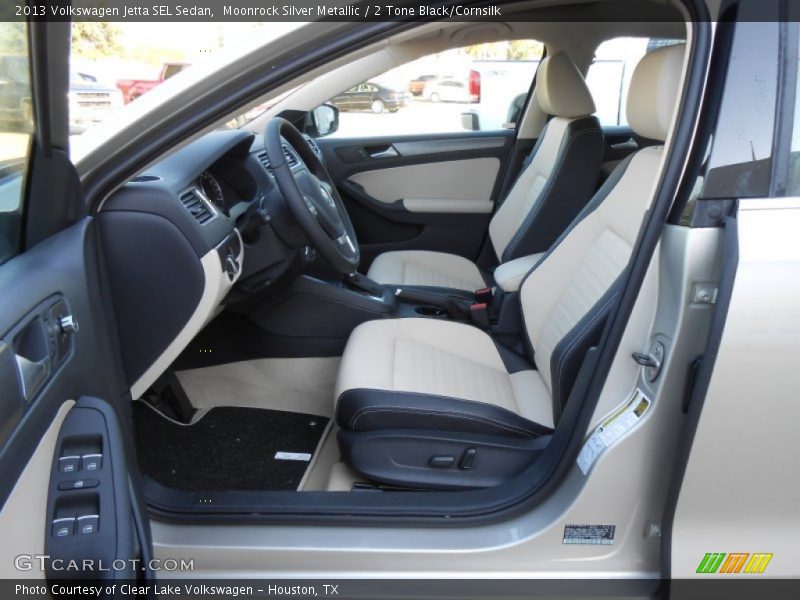 Moonrock Silver Metallic / 2 Tone Black/Cornsilk 2013 Volkswagen Jetta SEL Sedan