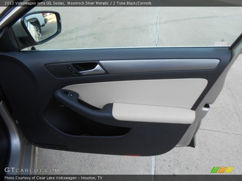 Moonrock Silver Metallic / 2 Tone Black/Cornsilk 2013 Volkswagen Jetta SEL Sedan