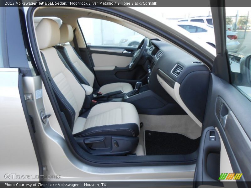 Moonrock Silver Metallic / 2 Tone Black/Cornsilk 2013 Volkswagen Jetta SEL Sedan