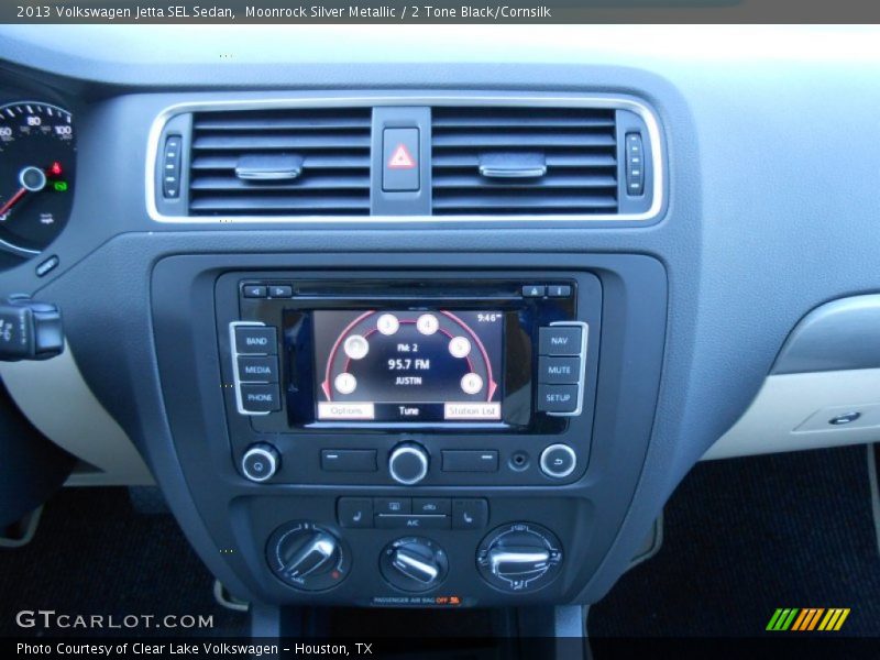Moonrock Silver Metallic / 2 Tone Black/Cornsilk 2013 Volkswagen Jetta SEL Sedan