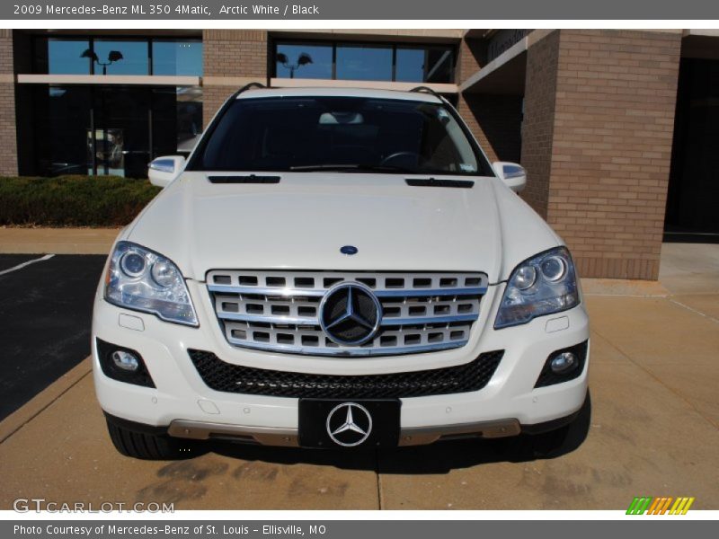 Arctic White / Black 2009 Mercedes-Benz ML 350 4Matic