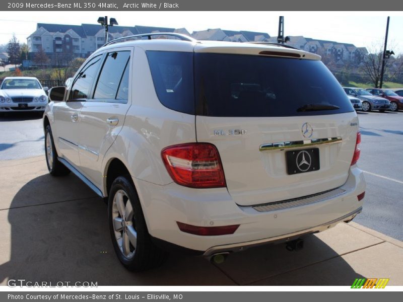 Arctic White / Black 2009 Mercedes-Benz ML 350 4Matic
