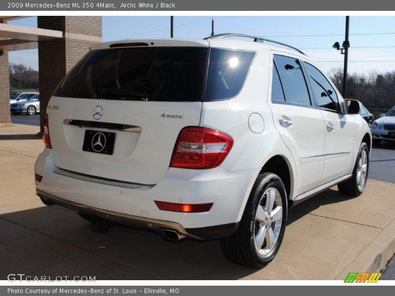 Arctic White / Black 2009 Mercedes-Benz ML 350 4Matic