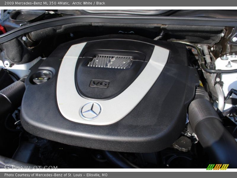 Arctic White / Black 2009 Mercedes-Benz ML 350 4Matic