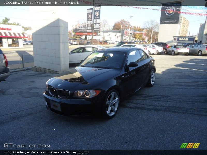Jet Black / Black 2009 BMW 1 Series 135i Coupe