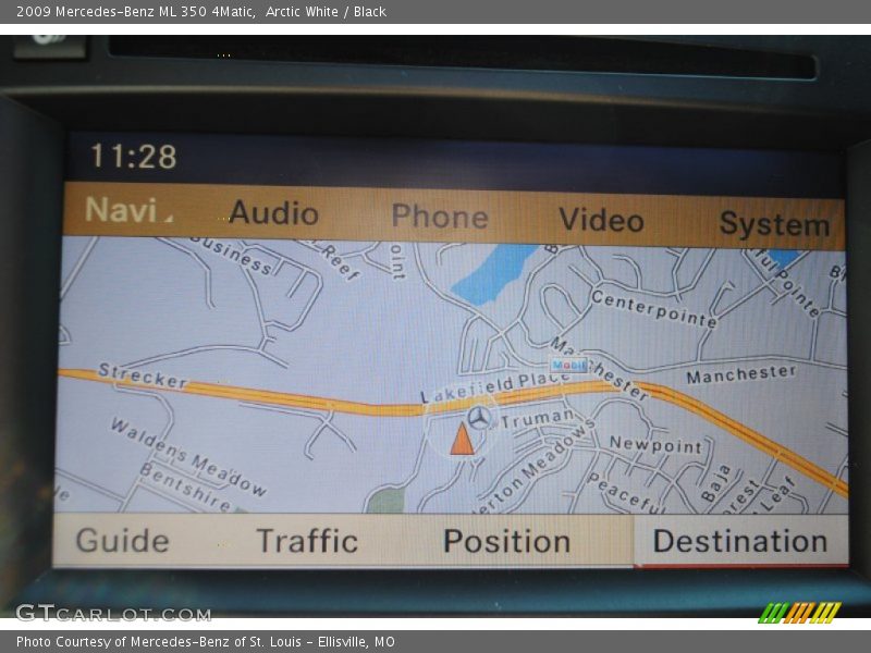 Arctic White / Black 2009 Mercedes-Benz ML 350 4Matic