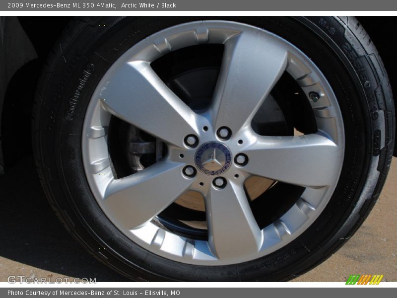 Arctic White / Black 2009 Mercedes-Benz ML 350 4Matic