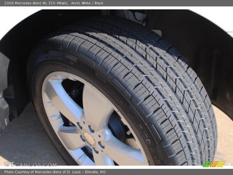 Arctic White / Black 2009 Mercedes-Benz ML 350 4Matic