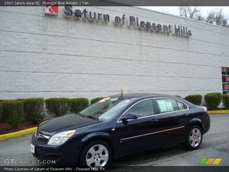 Midnight Blue Metallic / Tan 2007 Saturn Aura XE