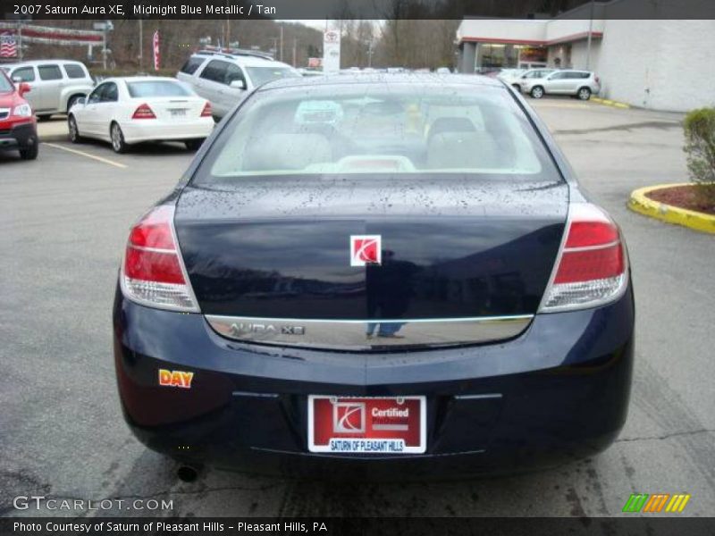 Midnight Blue Metallic / Tan 2007 Saturn Aura XE