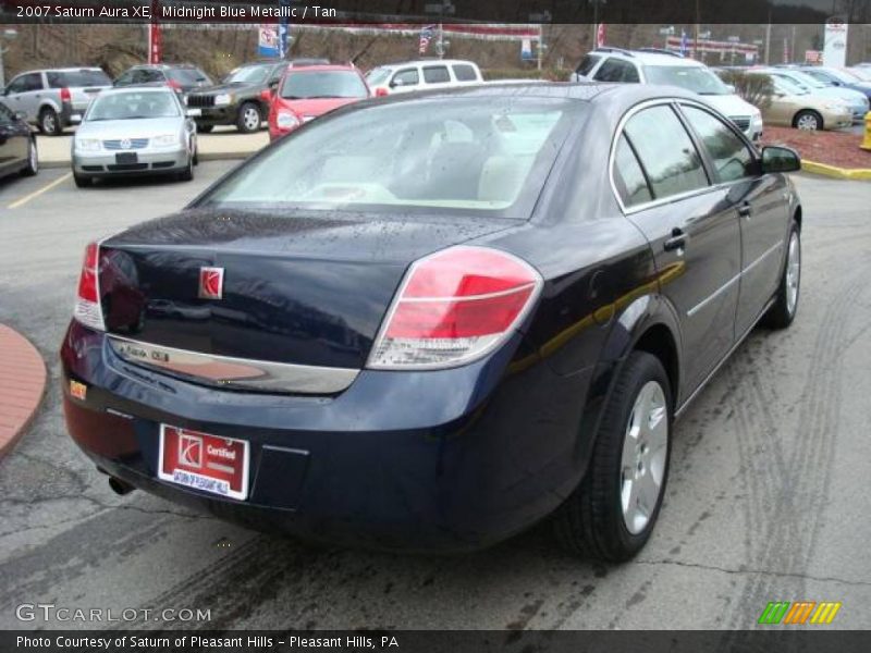 Midnight Blue Metallic / Tan 2007 Saturn Aura XE
