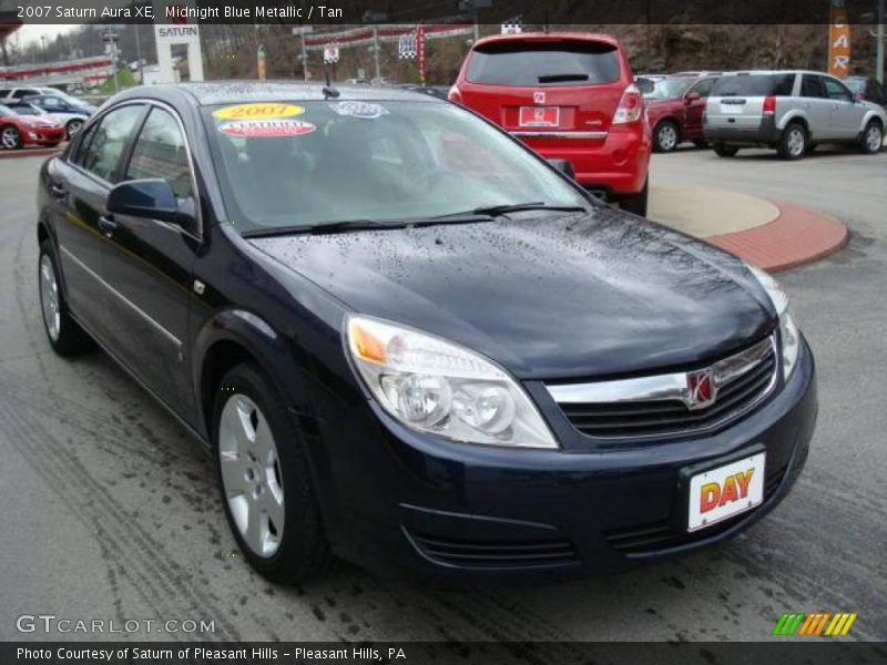 Midnight Blue Metallic / Tan 2007 Saturn Aura XE