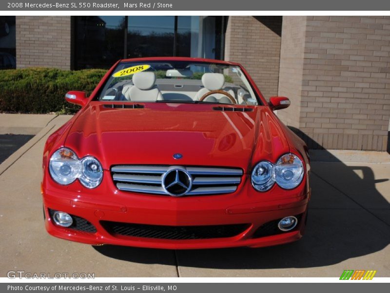 Mars Red / Stone 2008 Mercedes-Benz SL 550 Roadster