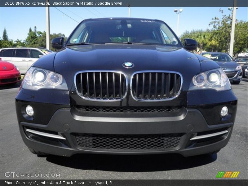Black Sapphire Metallic / Saddle Brown 2010 BMW X5 xDrive30i